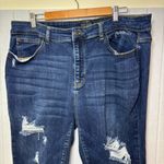 Judy Blue Distressed Dark Blue Skinny Jeans Size 22W Photo 1