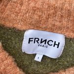 FRNCH Paris Green & Orange Stripe Wool Sweater Photo 4