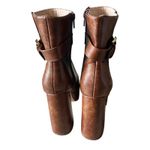 Chase and Chloe Chase &‎ Chloe Chunky Platform Boots Women's 7 Brown Buckle Going Out Photo 7