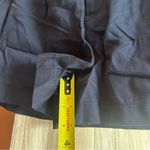 Madewell The Neale Short Drapeweave Linen Navy Blue Pleated Old Money NWT Sz 10 Photo 8