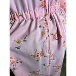 formal dress prom maxi pink floral sheer sleeves pink orange 1970s Size XL Photo 10