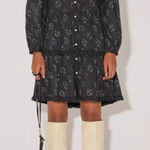 Magali Pascal Anie Dress in Onyx Sz. M/8 Black Size M Photo 0