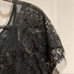 Free People Hill Country Lace Up Black Dress Witchy Goth Alt Extra Small XS Photo 4