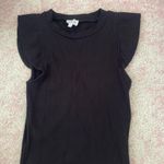 Blue Rain Boutique black flare sleeve tank Photo 0