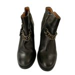 Ash Leather Ankle Moto Boots Heels Chains 6.5 Photo 1