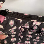 Vera Bradley Elephant Print Black Pink Purse Handbag Paisley Vintage Shoulder Photo 6
