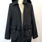 Betsey Johnson  Black Peplum Anorak Jacket Size M Photo 9