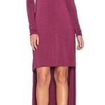 LA Made  Micromodal Spandex Hardy Hi Lo Maxi Dress in Grenache, New With Tags Photo 0