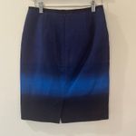 Loft Navy Blue Ombre Pencil Skirt sz 2P Knee Length Pencil Skirt Photo 2