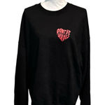 Princess Polly ‎ "Don't Be Jealous" Black Graphic Sweatshirt Women's Size 10 Photo 0