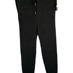 Black Tape SZ X Sweater Joggers Pants Pockets Stretch Ribbed Charcoal Gray New Photo 0
