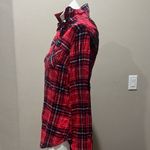 Merona  red plaid button up shirt Photo 2
