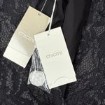 Chico's NWT  Moto Jacket Bonded Lace LS Jack Black Career Party Size 3 US XL $139 Photo 5