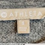 Athleta Undercover Gray Camo High Low Long Sleeve Wool Blend Sweater- Small Photo 10