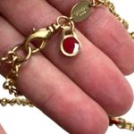 Spartina 449 NWT  Bolted Enamel Necklace Gold and Red Photo 6