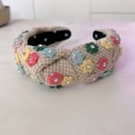 Lele Sadoughi Daphne Flower Charm Headband Rainbow Vintage Photo 6