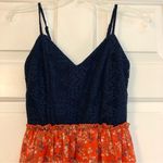 City Trends Women’s Lace Top Wild Flower Skirt Dress With Adjustable Straps Photo 2