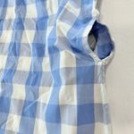LL Bean Blue Plaid Sleeveless Midi Dress Pockets Size LARGE‎ Photo 6
