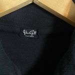 Brandy Melville Quincy Cropped Ribbed Zip Up Sweater in Navy One Size Photo 3