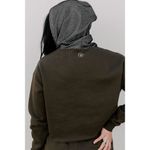 Celestial Bodiez NWOT Good Vibe Hoodie in Olive Juice Green/Smoke Gray Medium Green Photo 8