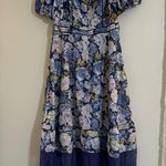 Rachel Parcell Puff Sleeve Lace Trim Midi Dress Photo 3