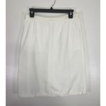 Dries Van Noten White Cotton‑Linen Pleated A‑Line Skirt Elegant Summer Sz 36 (S) Photo 1