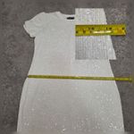 Generation Love Donna Sequin Mini Straight Dress Puff Sleeves Shell Medium Photo 8