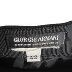 Giorgio Armani Vintage Solid Black A-Line Mini Skirt Size 6 Photo 1