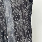 PPLA  Black Boho Kimono Patchwork Long Line Open Front Festival Size M Photo 3