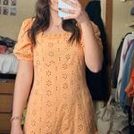 ASOS Peach Eyelet Dress Photo 1