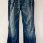 7 For All Mankind 7FAM Low Rise A Pink Pocket Jeans in Whisker Faded Blue Size 29 Photo 0