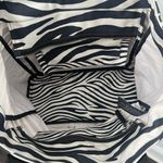 Marc Jacobs Black and White Zebra Print Travel Beach diaper tote Bag Photo 4