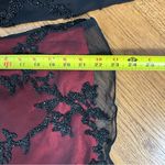 Scala Vintage 90’s Beaded Silk Flowy Long Sleeve Blouse Goth Whimsigoth Size L Photo 12