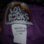 Love Rocks XL Boho Purple Diamond Hearts Flowers Ruffle Tank Top Size 16 Photo 3