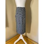 Two Tone Gray Cheetah Print Pencil Skirt Size 8 Gray Photo 3