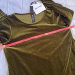 Agnes & Dora  NWT Olive Green Velvet Dress Photo 4