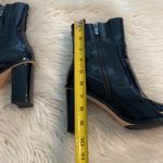 Donald Pliner Black Patent Leather Ankle Boots size 8 BNWOT see all photos Photo 3