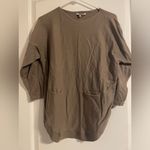 Tempo Paris  Comfy Back Button Pullover 3/4 Sleeve Sweater Size M/L in Camel Photo 0
