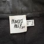 Princess Polly Encore Black Faux Leather Pants Relaxed Straight Leg W Size 8 Photo 5