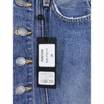 CARMAR 25 Fenton Distressed Denim Mini Skirt Button Front New $188 Photo 1