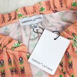 Gibson Latimer  Sleeveless Stripe‎ Print Midi Dress Orange Peach Size Large New Photo 4