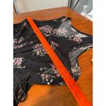 SONOMA Goods For Life Black Floral Print Sleeveless Jumpsuit Wide Leg XL Photo 2