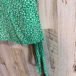 Old Navy * Green Floral Ruffle Wrap Top Women's Size L Feminine Lightweight Photo 7