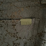 7 For All Mankind Women’s Jen7 for all mankind black/blue lace patterned pants 12 Photo 3