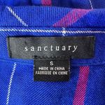 Sanctuary Haley Tie Front Button Down Flannel Shirt Size Small Photo 3
