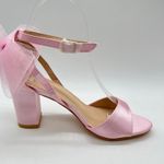 Allegra K  Sandal Womens 7 Pink Open Toe Bow‎ Chunky Heel Sandals NEW Photo 2