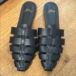 J.Crew EUC  Black Leather Slip On Mule 9 🥰🥰🥰 Photo 0