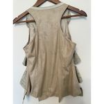 Ryu  Anthropologie Lace Ruffle front Lagenlook‎ Vest Size Small Festival Photo 2