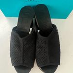 Mad love  Women’s Black  Fabric Platform Wedge Heels Sandals platform Photo 1