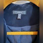Drew  Anthropologie Navy Bell Sleeve Open Front Double Pocket Blazer Photo 1
